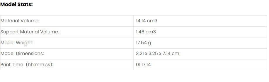 Información adicional de datos de impresión 3D - TEAMAKER