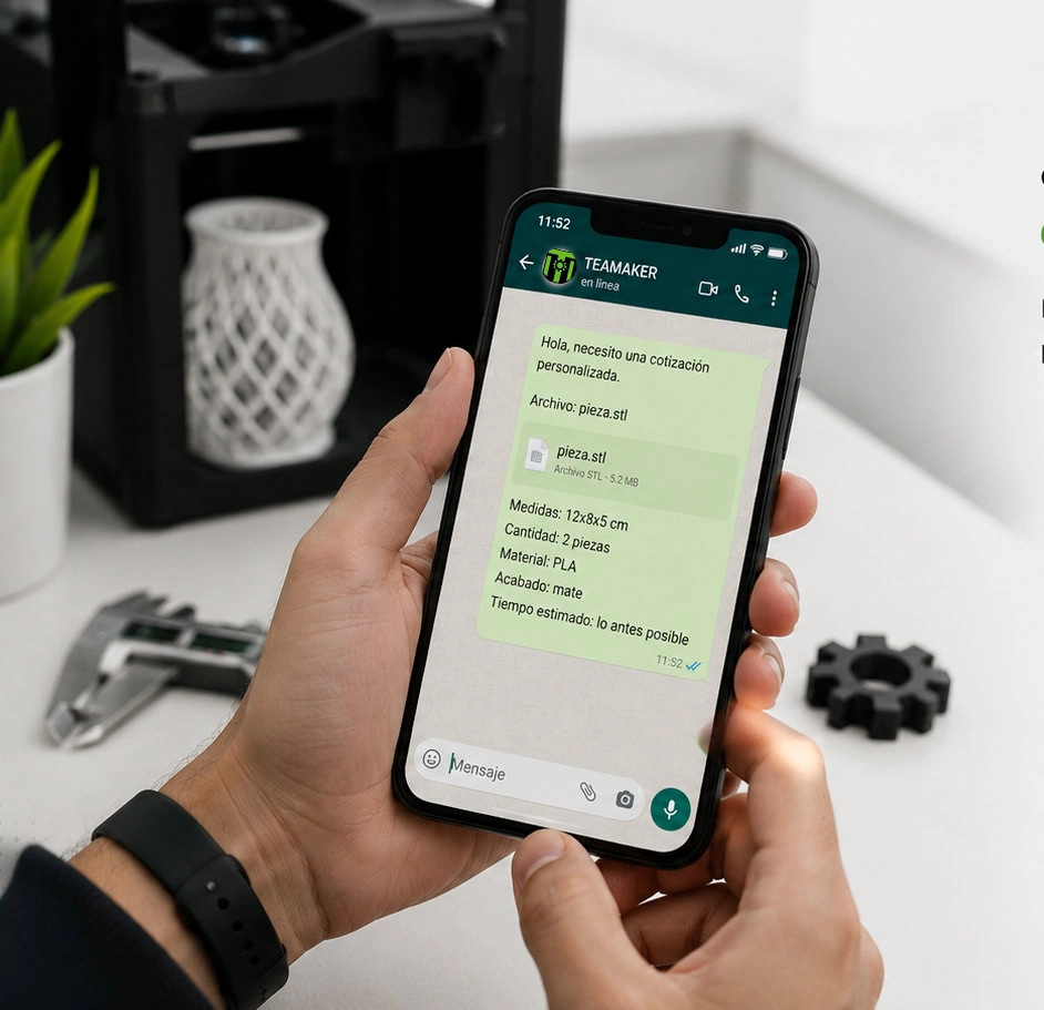 Mandar mensaje a TeamMaker por Whatsapp