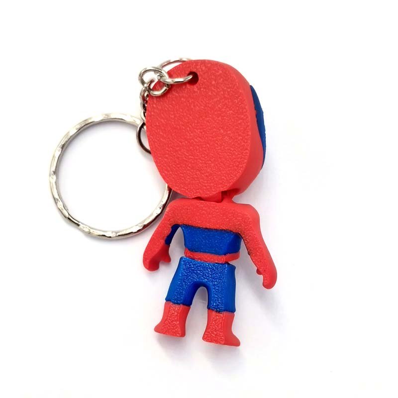 Llavero Hombre Araña Flexible Impresión 3D